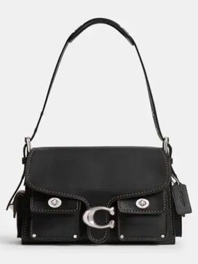 Coach Cargo Turnlock Soft Tabby Black handbag CU124